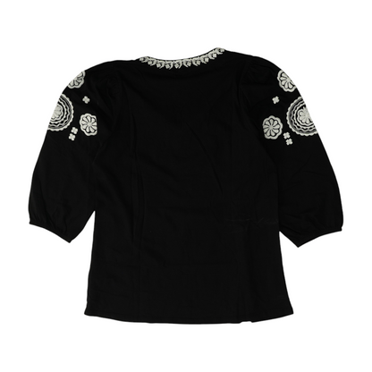 Black Floral Blouse