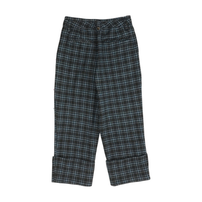Blue Plaid Pants