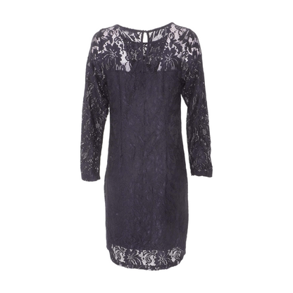 Navy Plus Midi Dress