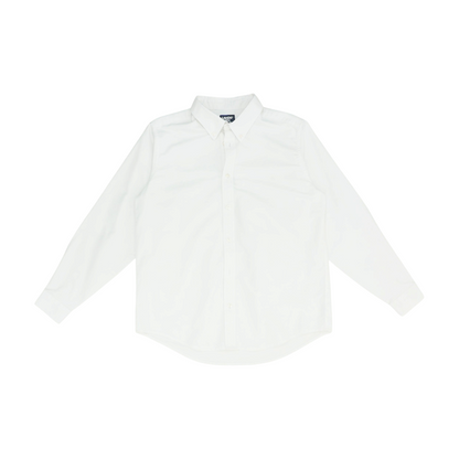 White Husky Long Sleeve Button Down