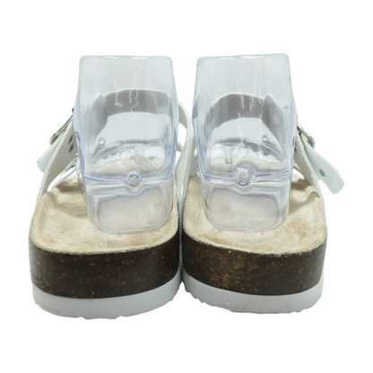 White Flat Sandals