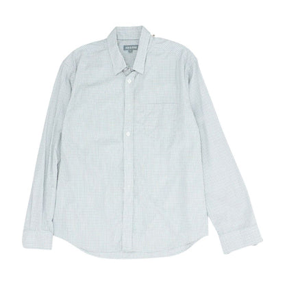 Gray Plaid Long Sleeve Button Down