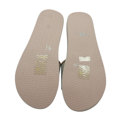 Rose Gold Flat Sandals