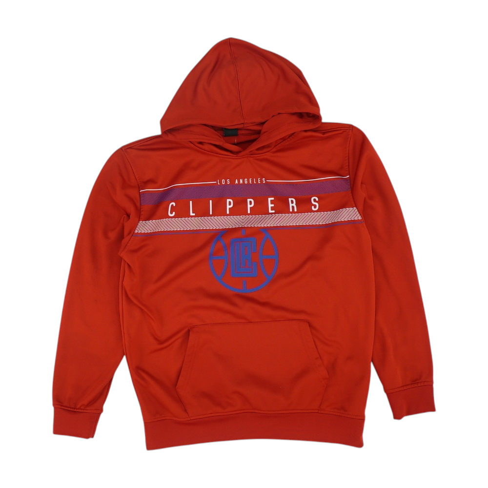 Red Los Angeles Clippers Solid Hoodie Pullover