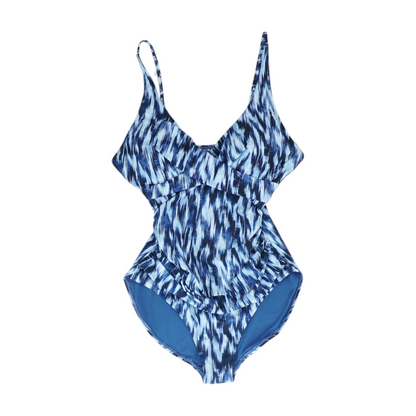 Blue Abstract One-Piece