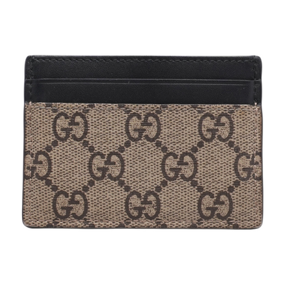 Brown Tiger Head Print GG Supreme Card Case