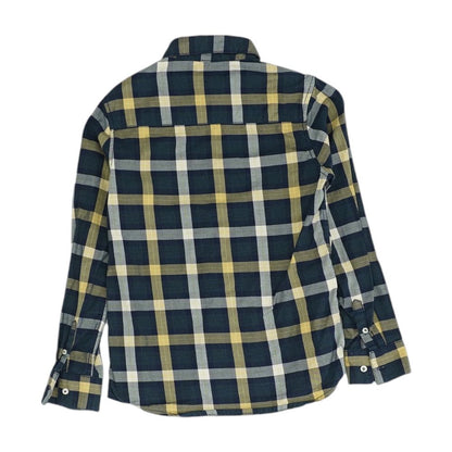 Navy Check Long Sleeve Button Down