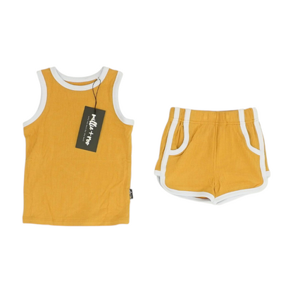 Mustard Sleeveless Set