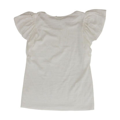 White Striped Knit Top