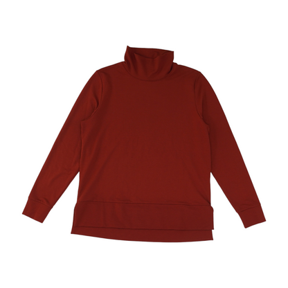 Rust Solid Pullover Sweater