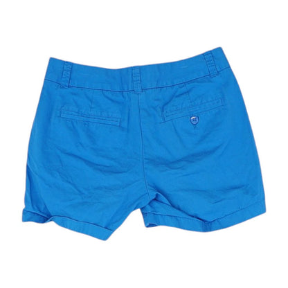 Blue Solid Chino Shorts