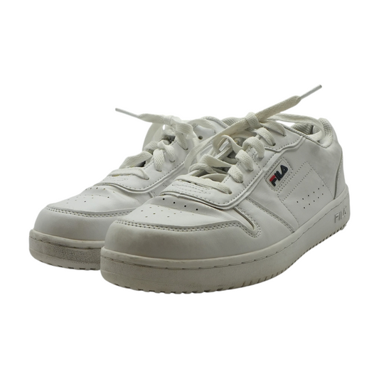 White Low-Top Athletic Shoes
