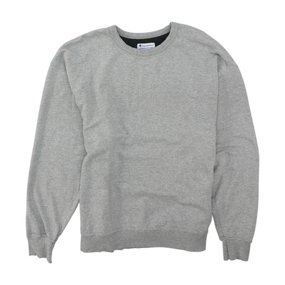 Gray Solid Sweatshirt Pullover