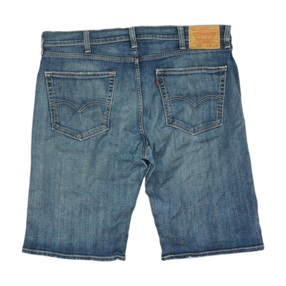 Navy Denim Shorts