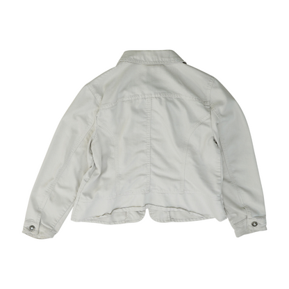 Tan Solid Denim Jacket