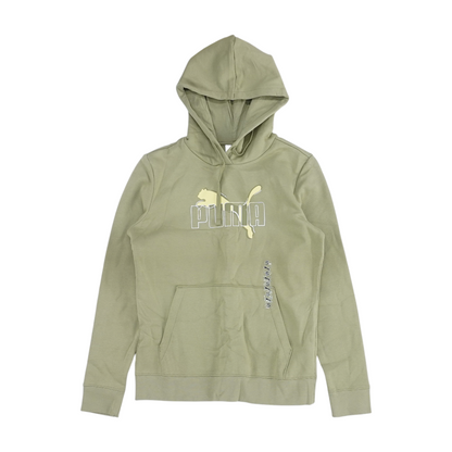 Green Solid Hoodie Pullover