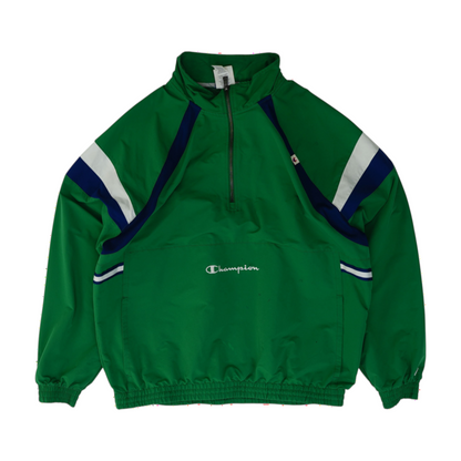 Green Solid 1/4 Zip Pullover