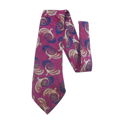 Vintage Red Abstract Neck Tie