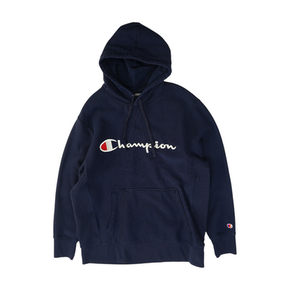 Navy Solid Hoodie Pullover