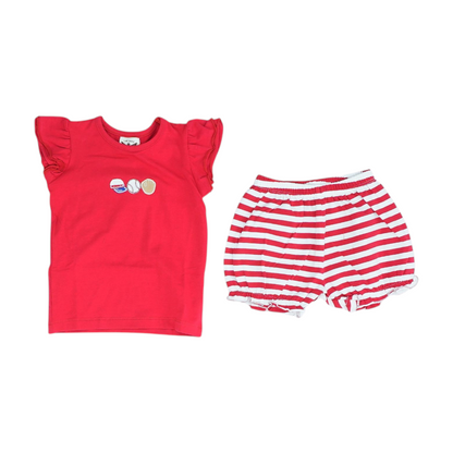 Red Sleeveless Set