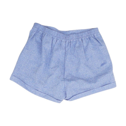 Blue Solid Shorts