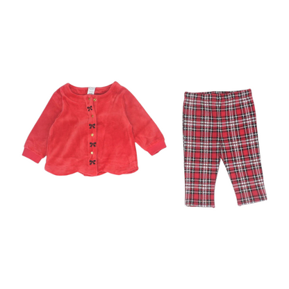 Red Long Sleeve Set