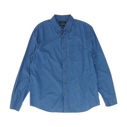Blue Check Long Sleeve Button Down