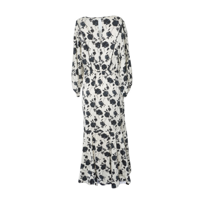 Ivory Floral Maxi Dress