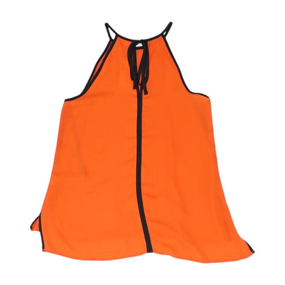 Red Solid Sleeveless Blouse