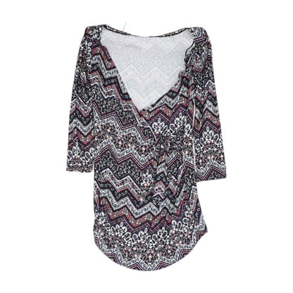 Multi Paisley V Neck T-Shirt