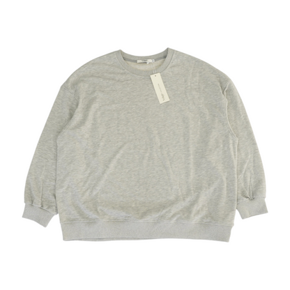 Gray Solid Sweatshirt Pullover