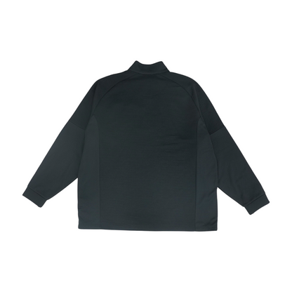Black Solid 1/4 Zip Pullover