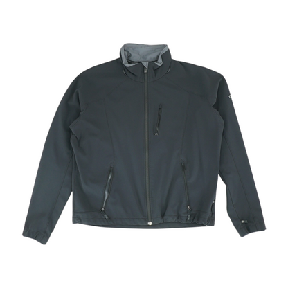 Black Solid Active Jacket