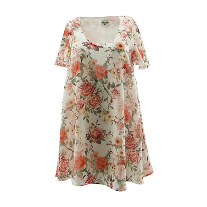 Pink Floral Mini Dress