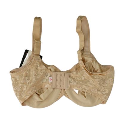 Beige Floral Bra