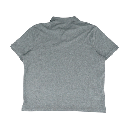 Gray Solid Short Sleeve Polo