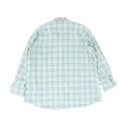 Green Check Long Sleeve Button Down