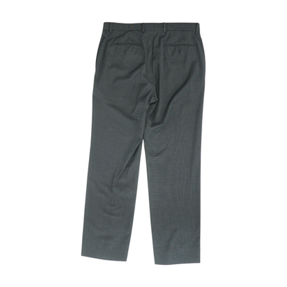 Black Check Regular Pants