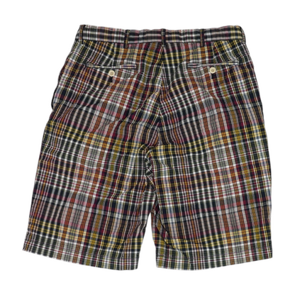 Multi Plaid Chino Shorts