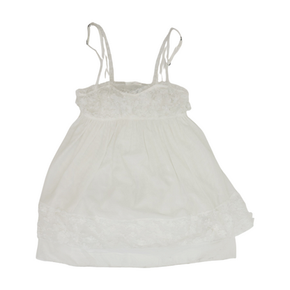 White Solid Nightgown