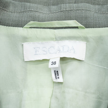 Vintage Green Solid Blazer