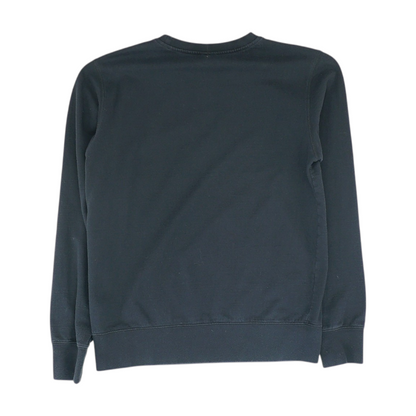 Black Solid Sweatshirt Pullover