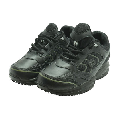 Everlight Black Leather Low Top Athletic Shoes