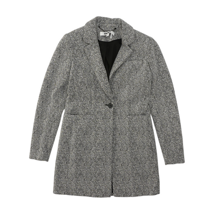 Black Abstract Coat