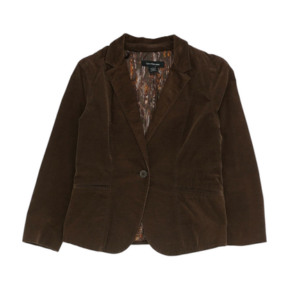 Brown Solid Blazer