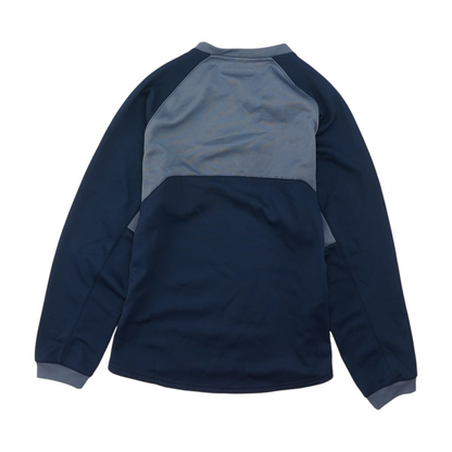 Navy Solid Sweatshirt Pullover