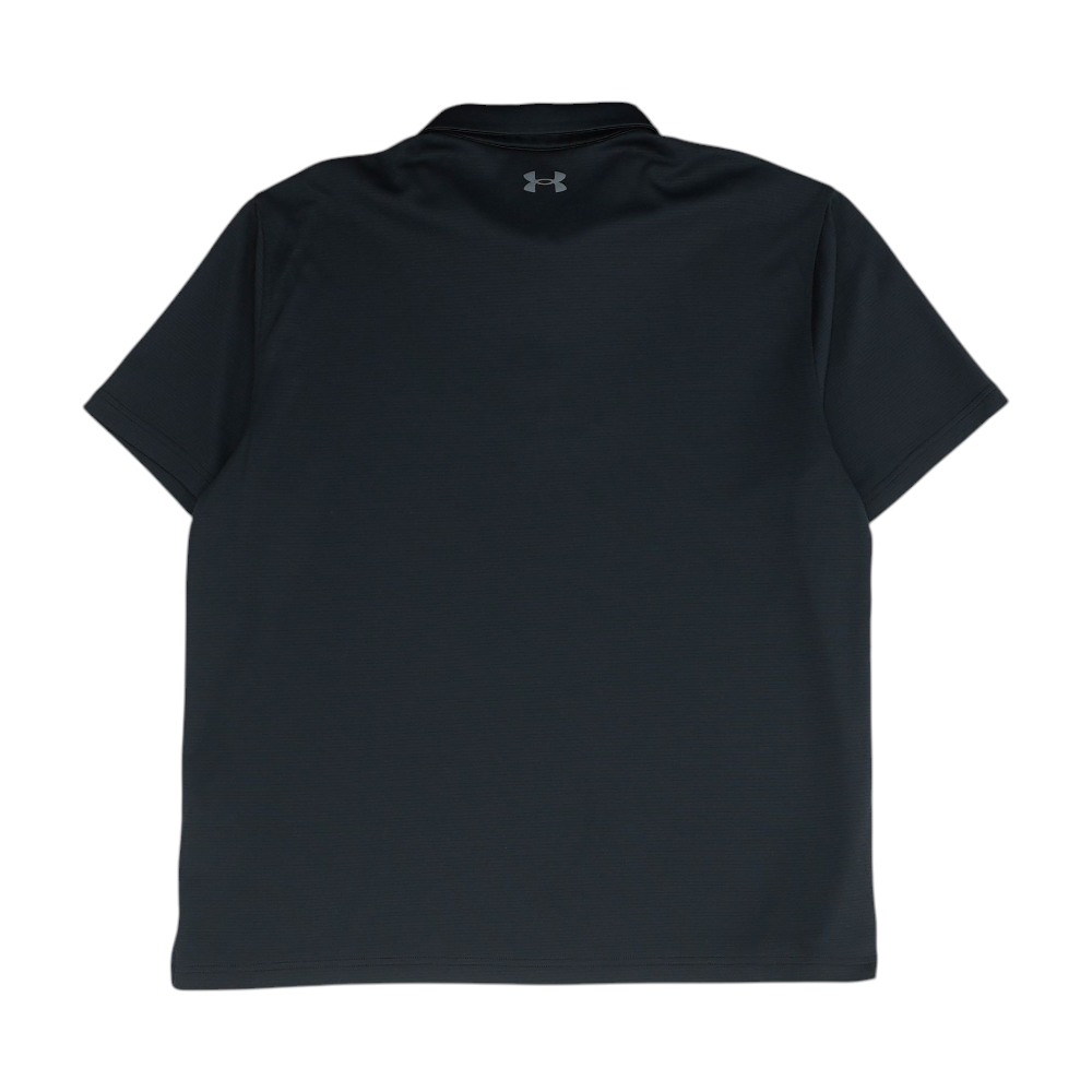 Black Solid Short Sleeve Polo