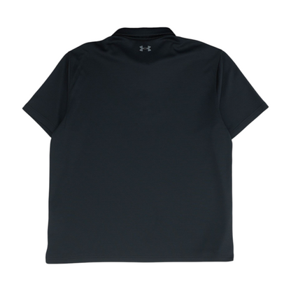 Black Solid Short Sleeve Polo