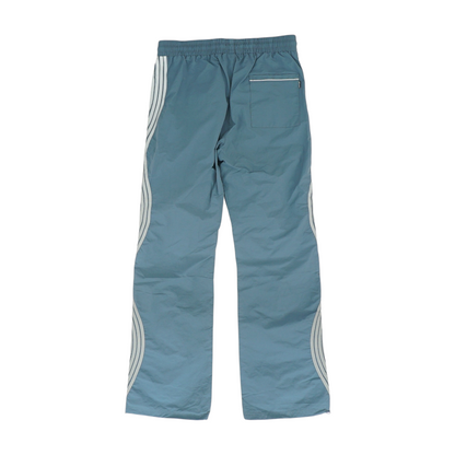 Blue Color Block Regular Pants