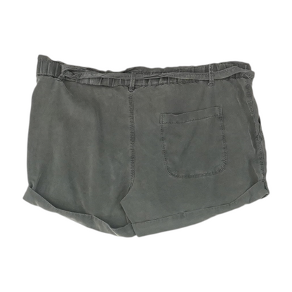 Gray Solid Chino Shorts